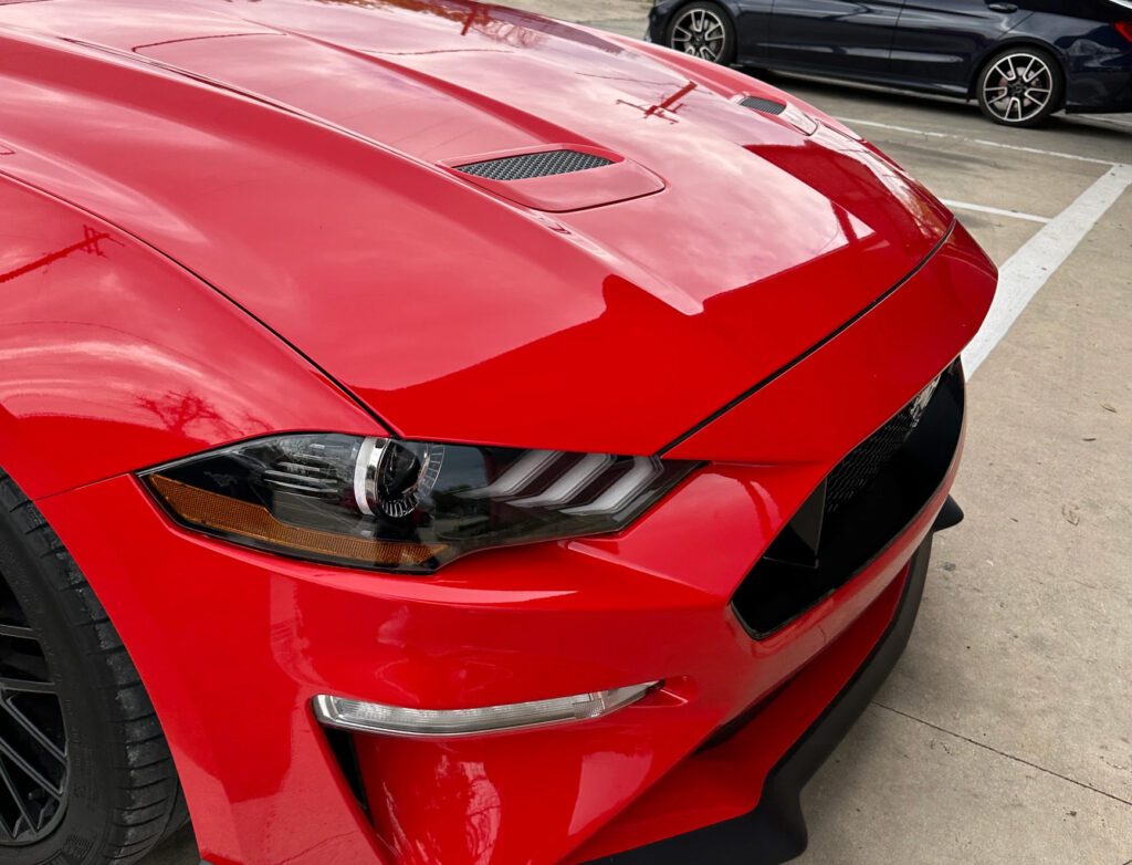 red car front end minor repair