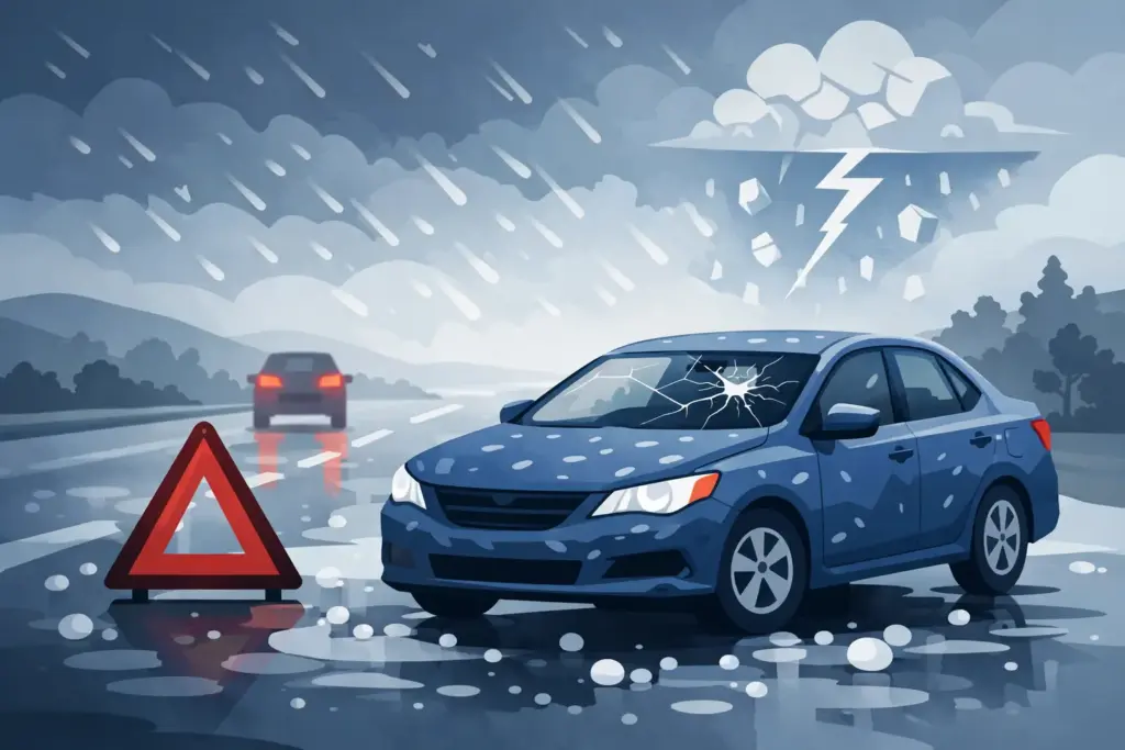 Can You Drive With Hail Damage? When to Stop