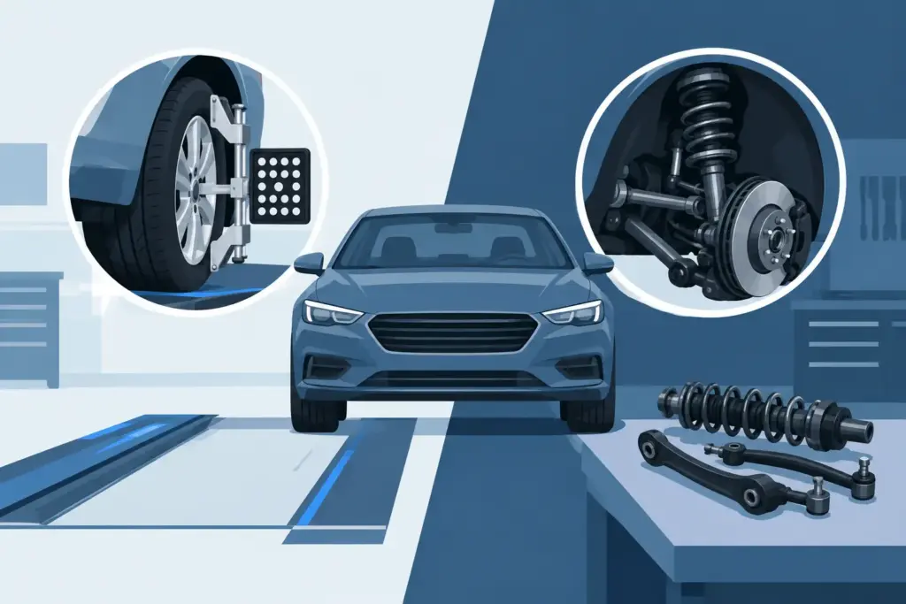 Alignment Versus Suspension Repair Explained