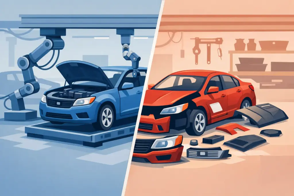 OEM Versus Aftermarket Collision Parts Explained