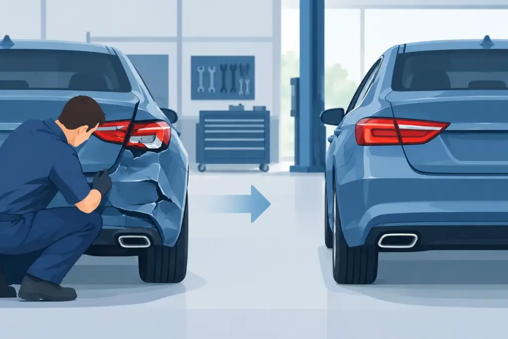 Rear Collision Restoration After an Accident